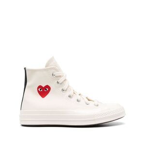 Comme Des Garcons Women's X Converse Sneakers Play Chuck 70 Cream